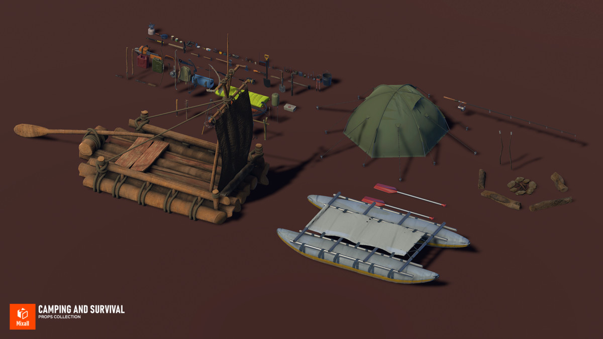 Camping and Survival Props Collection