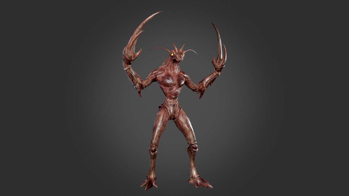 Shrimp monster character