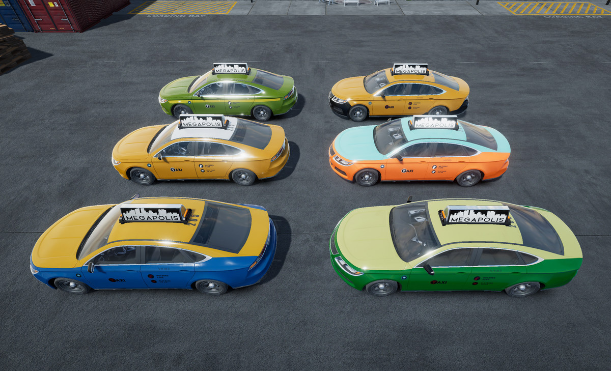 Generic taxi sedan