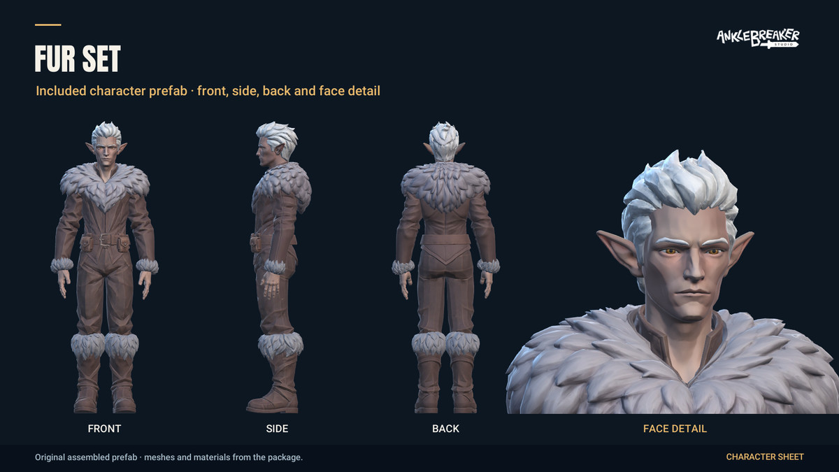 Stylized Elves Characters - Facial & Body Rig