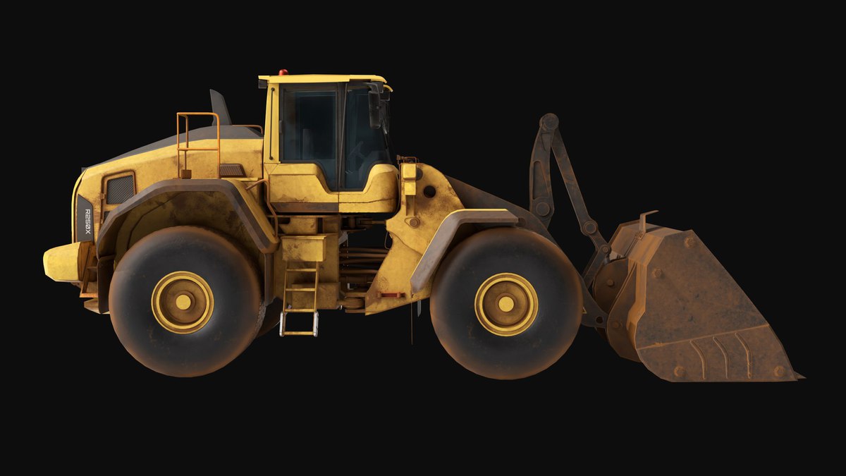 Dirty Mining Truck 02 URP HDRP Textures