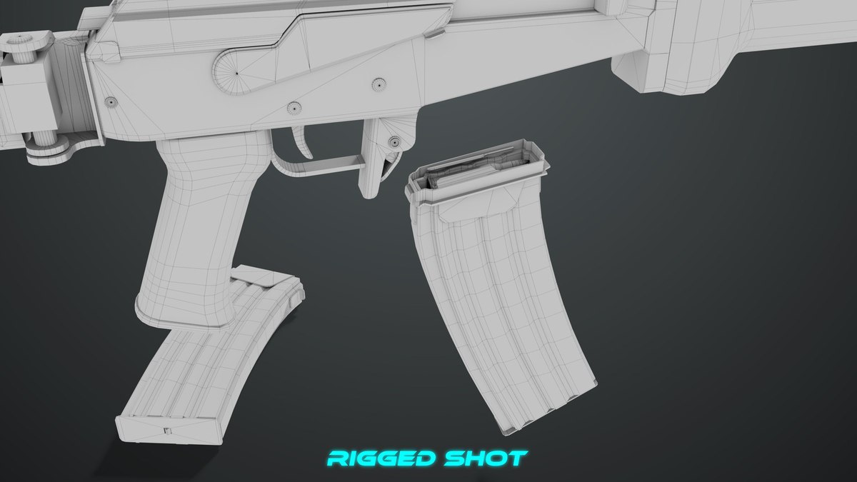 Machine Gun 13 Metal URP HDRP Textures