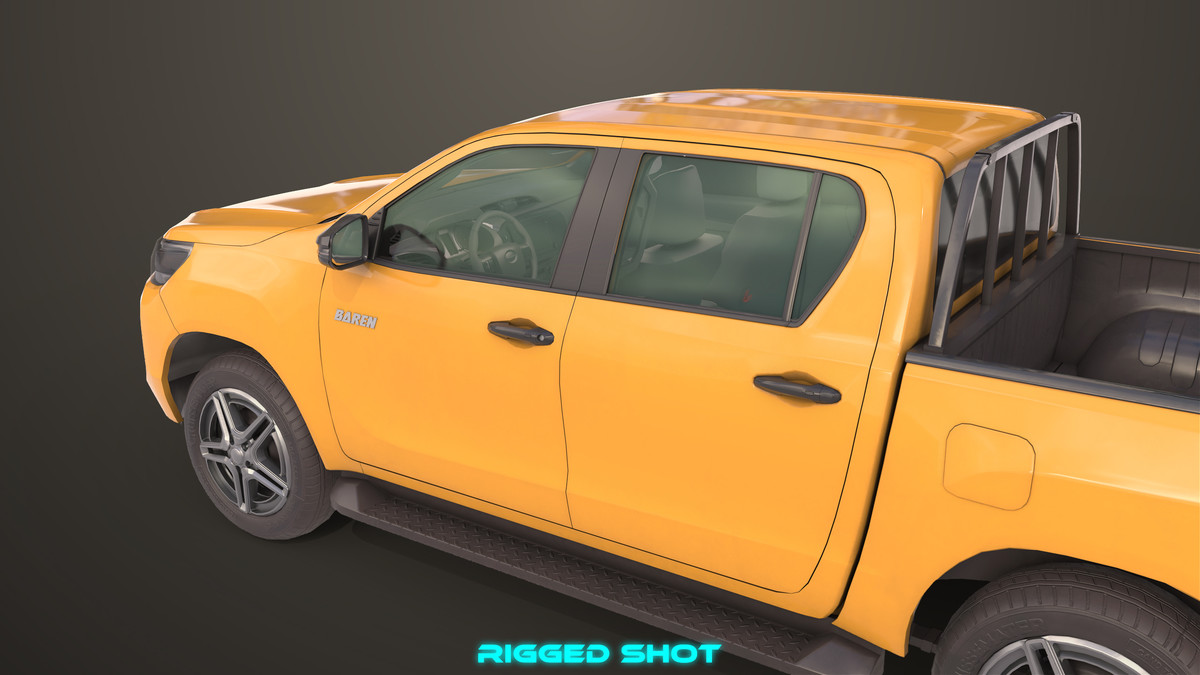 Pickup Truck 04 Brown URP HDRP Textures