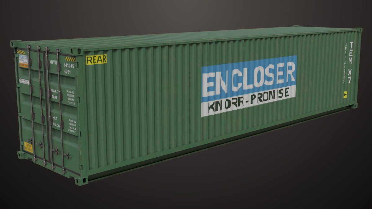 5 Cargo Container Single Mat URP HDRP Textures