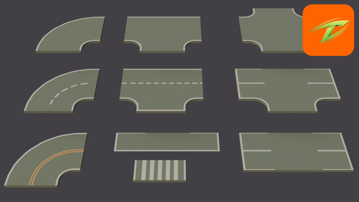 Stylized Road Pack - Thinkix Studios