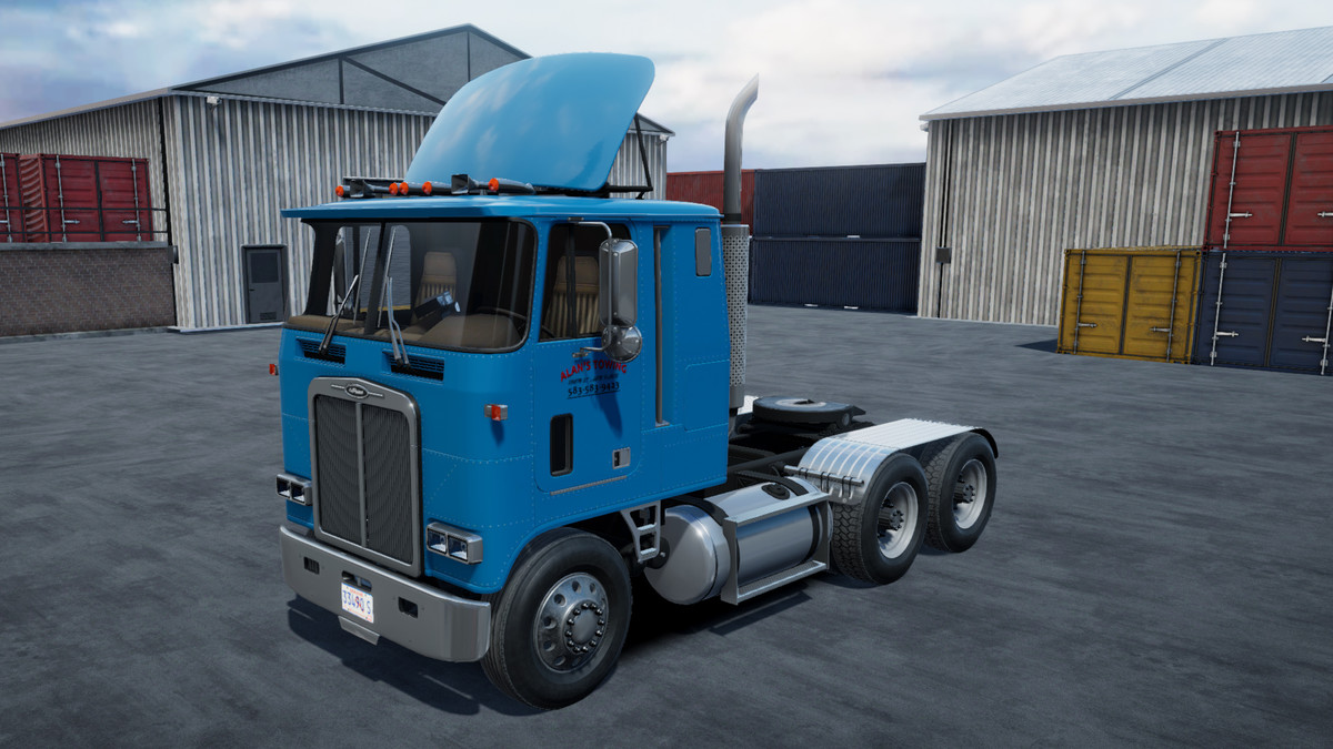 Cabover truck with fuel trailer