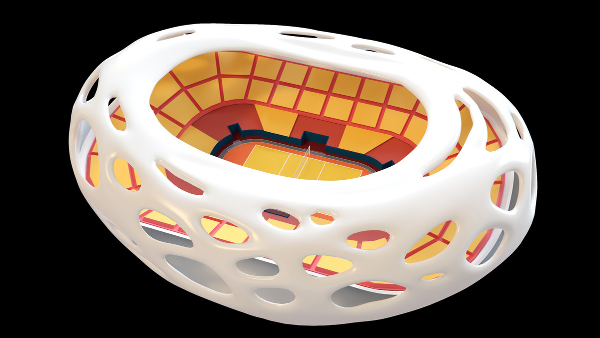Stylised Sport Stadium Collection - 12 Low Poly Modular 3d Assets