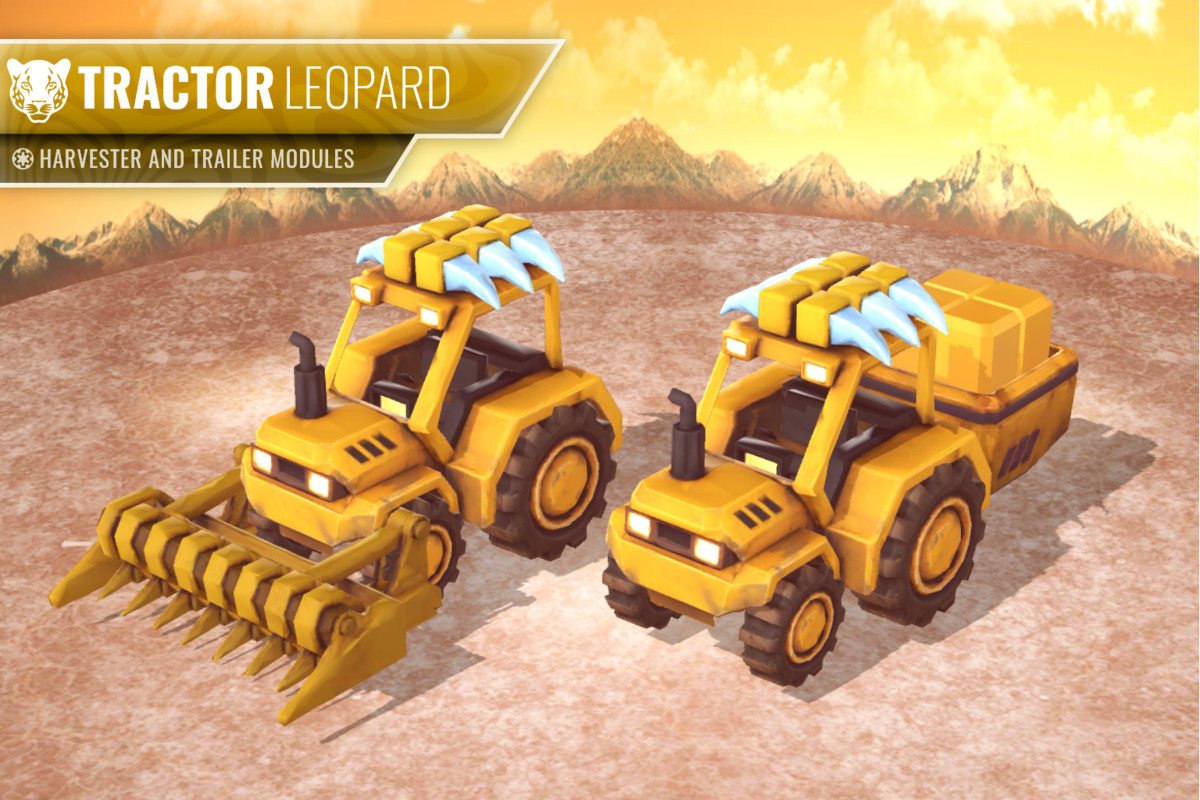 Stylized Tractor Pack – Animal Farming Vehicles (LOD, Atlas)