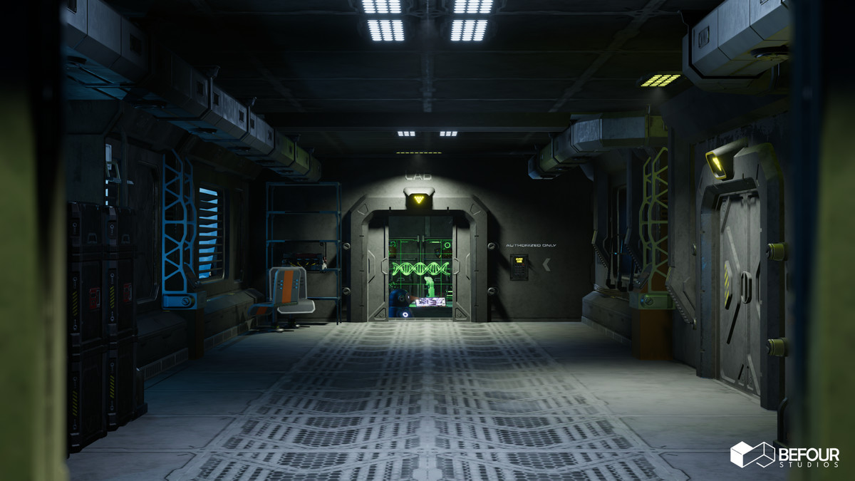 Sci-Fi Polar Station Environment (Modular, Space, Station)