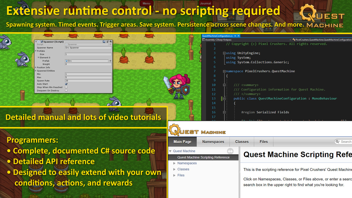 Pixel Crushers Narrative Bundle: Dialogue System, Quest Machine, Love/Hate
