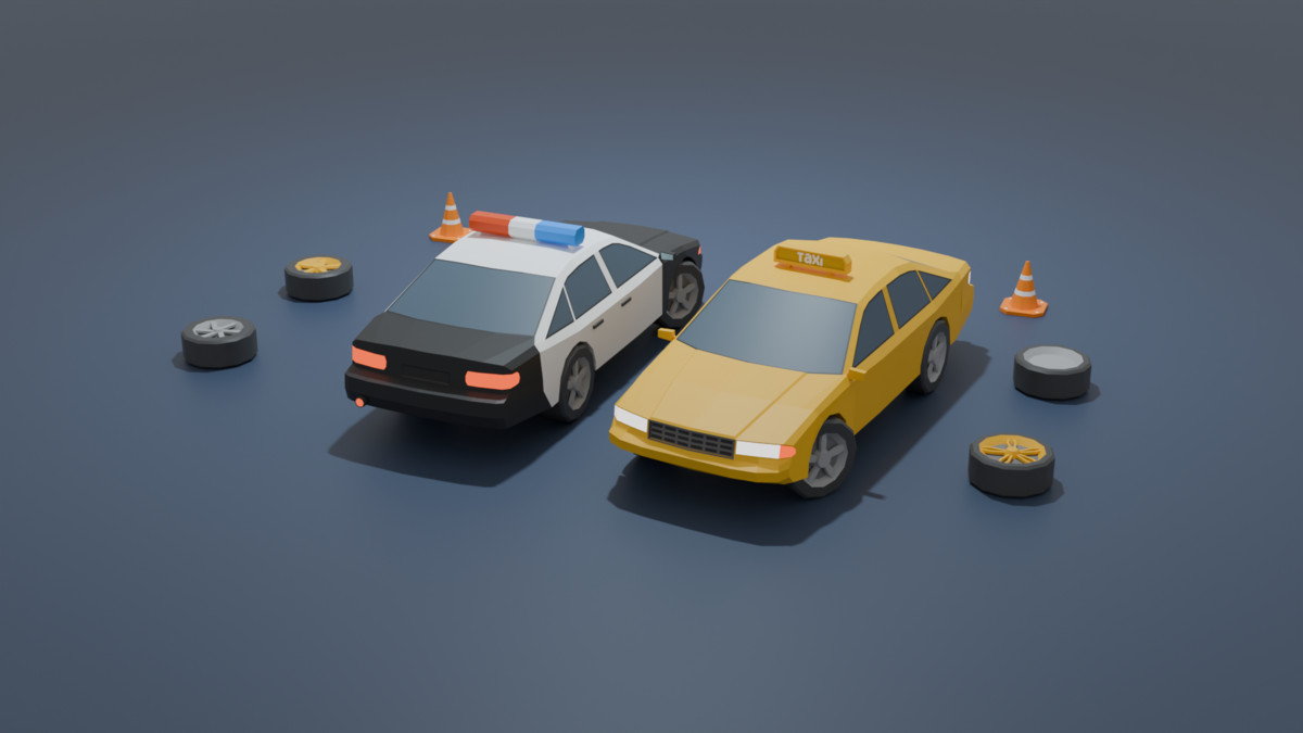 Mobile Optimize-Low Poly Cars