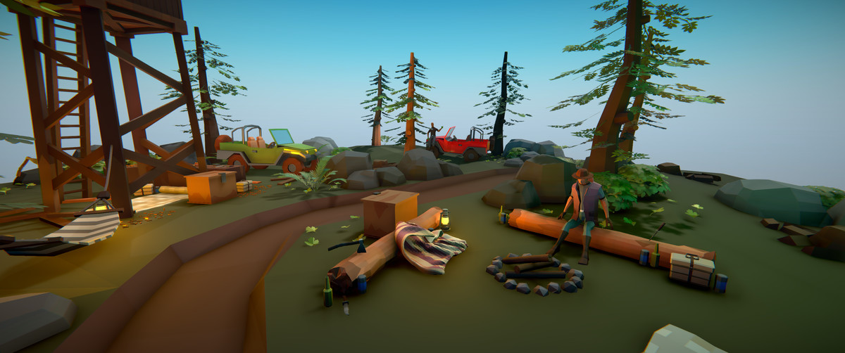 Polygonal Hunters Hideout Spot Asset Package