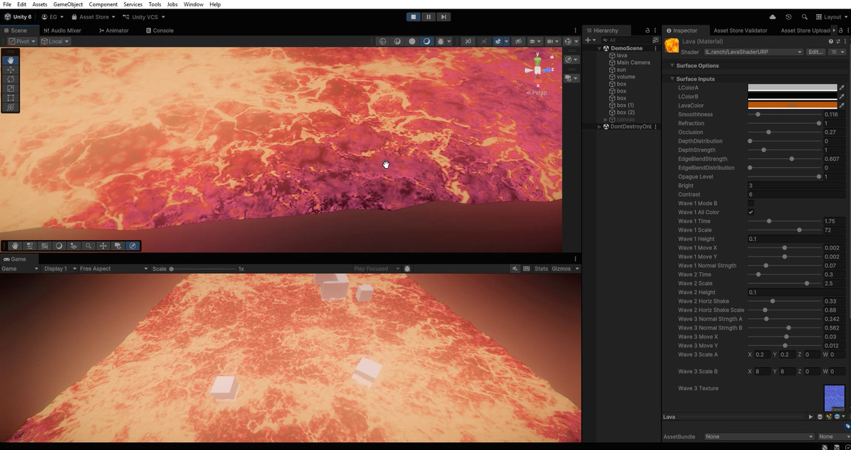 Lava shader (URP)
