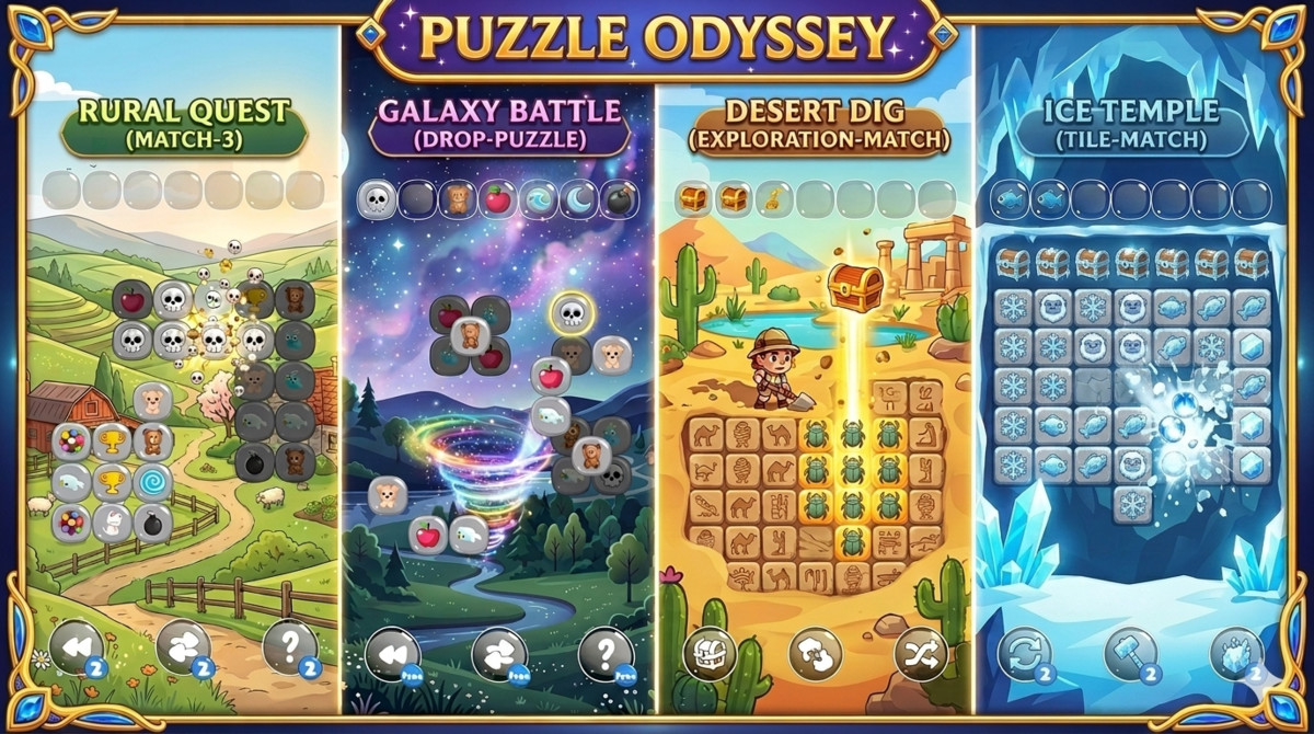 Tile Match - 2D Complete Template