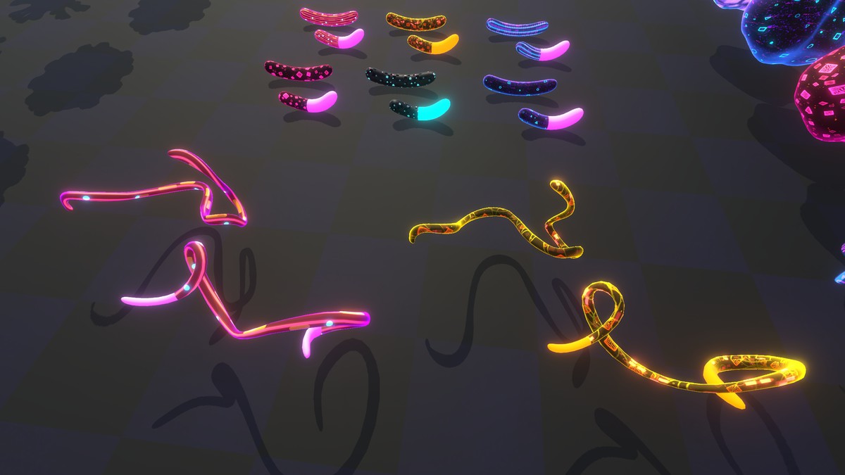 Neon Cyber Viruses