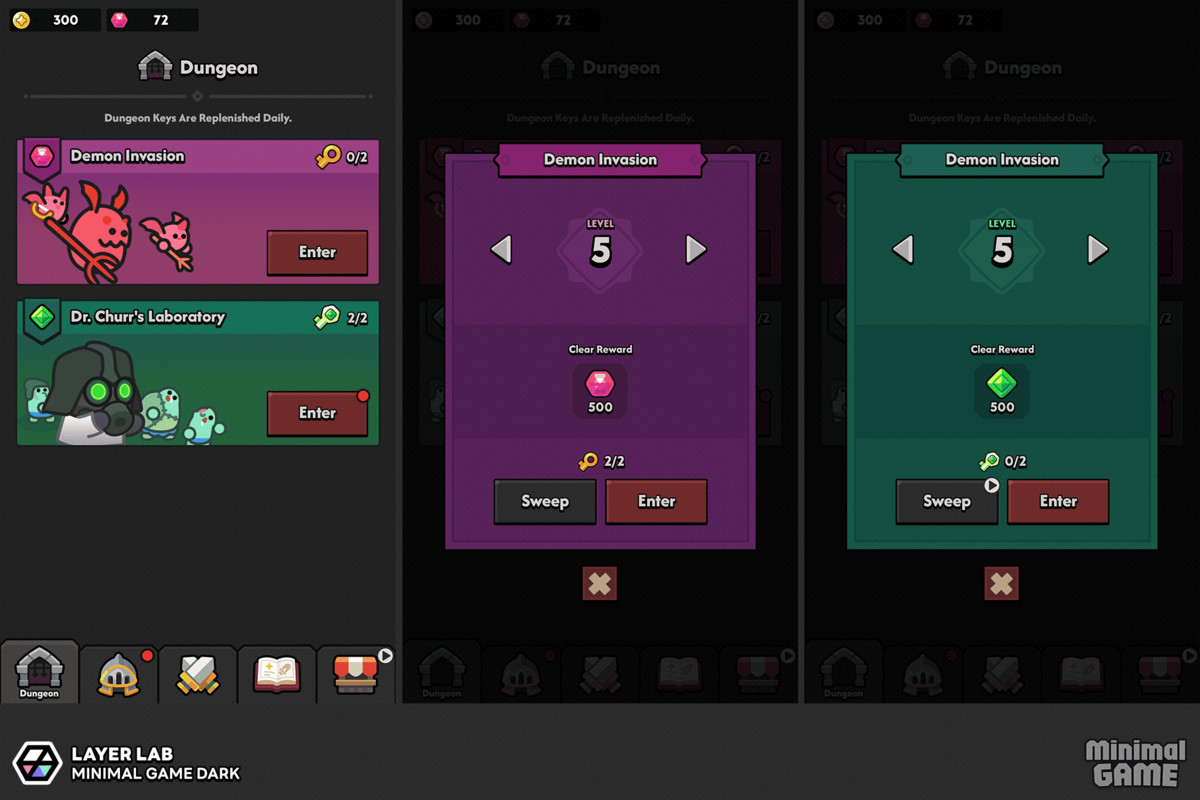 GUI Pro - Minimal Game Dark
