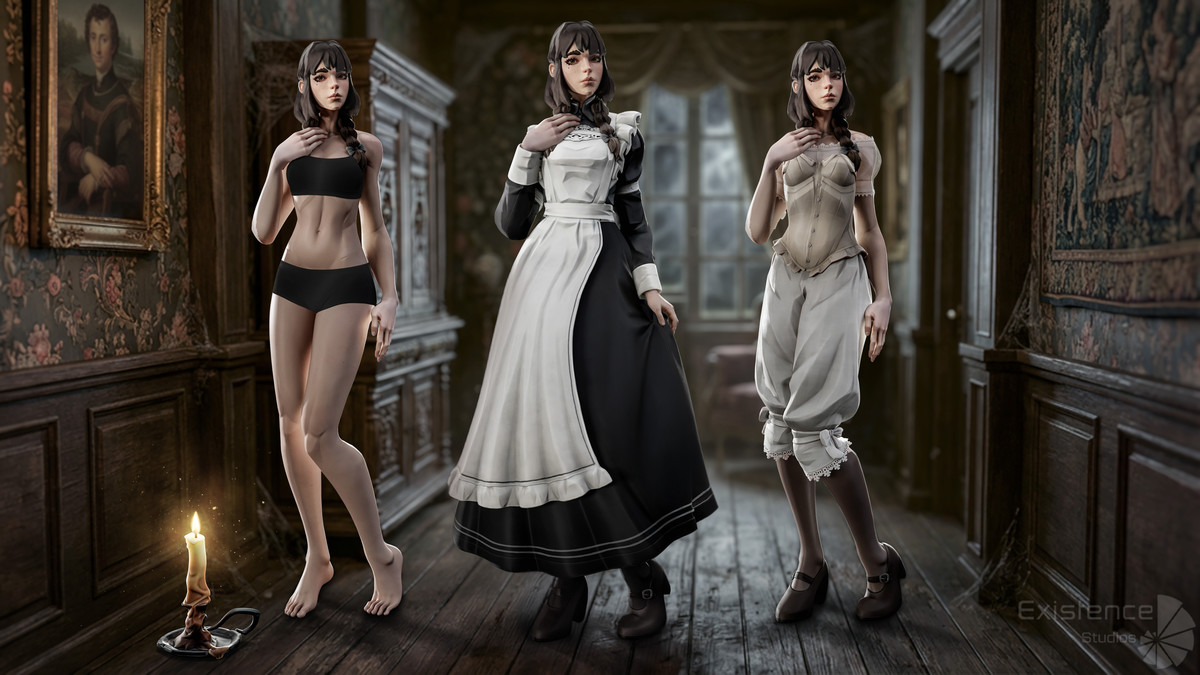 Maid - Housekeeper Mary- Stylized Fantasy Character