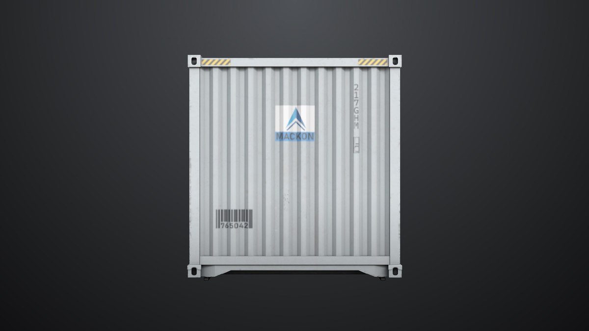 5 Cargo Container 20ft Single Mat URP HDRP Textures