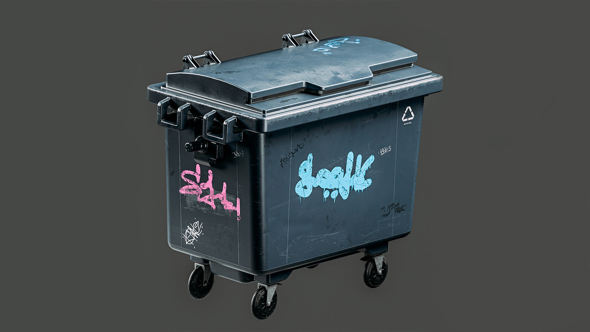 Outdoor Trash Can