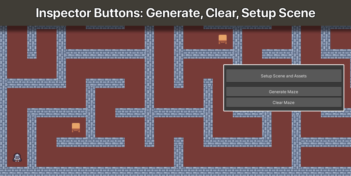 Maze Generator Pro 2D – Procedural Tilemap Level Builder with Labyrinth Design