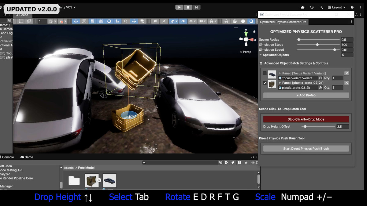 Optimized Physics Scatterer Pro