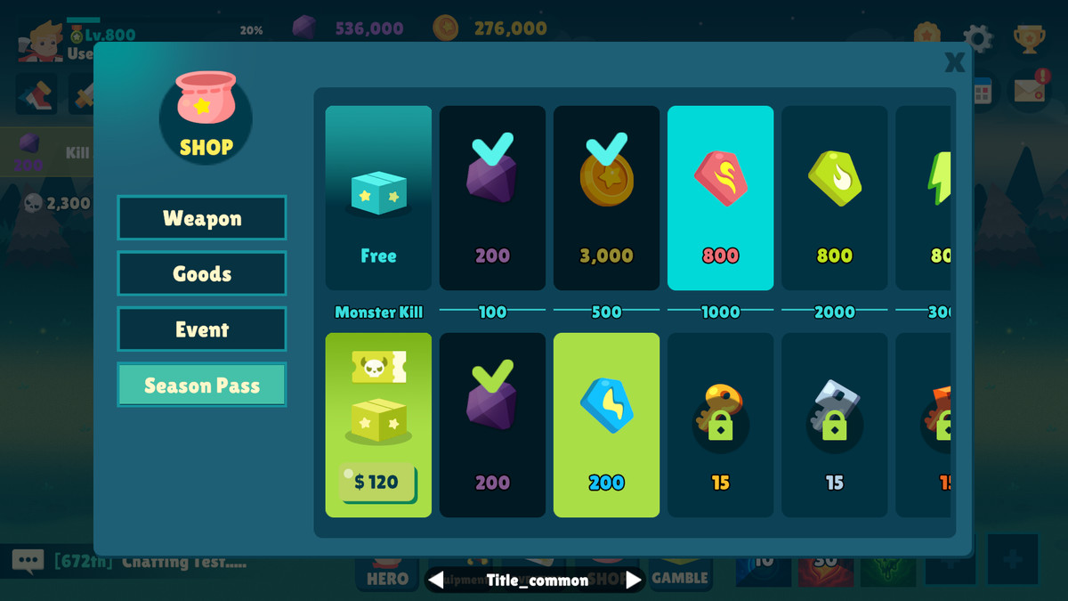 Idle Game Horizontal UI Kit