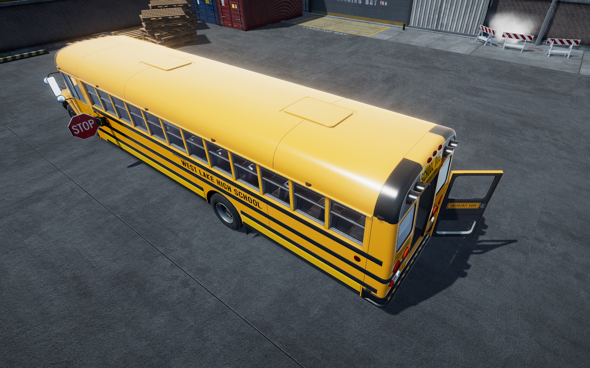 80s generic american school bus