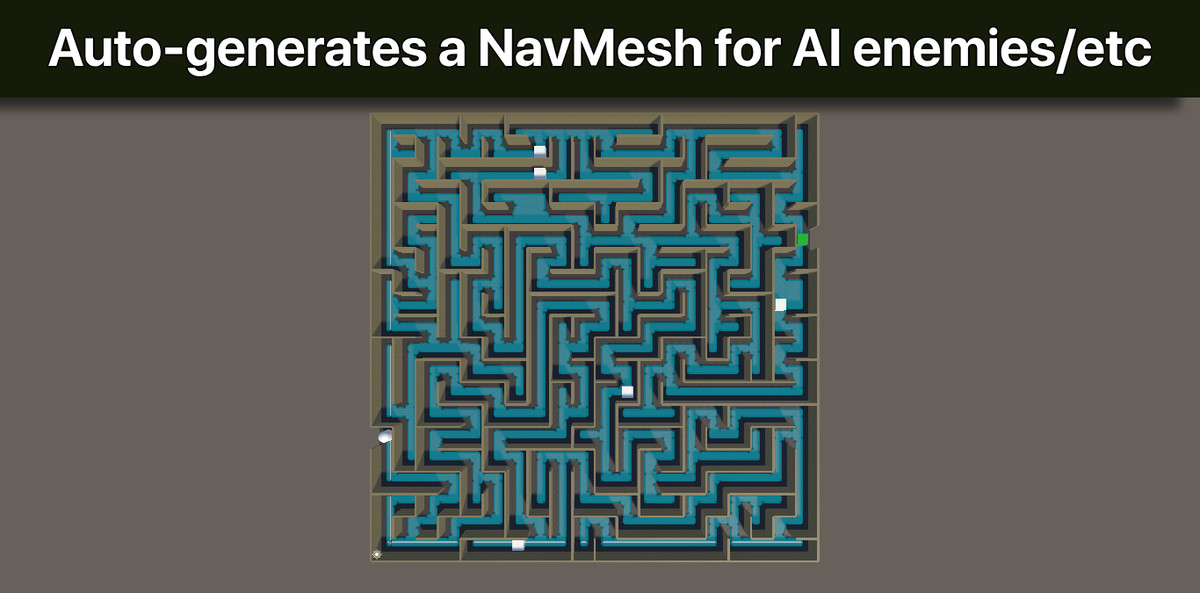Maze Builder Pro 3 – Advanced Procedural Maze Generator with NavMesh & Spawning