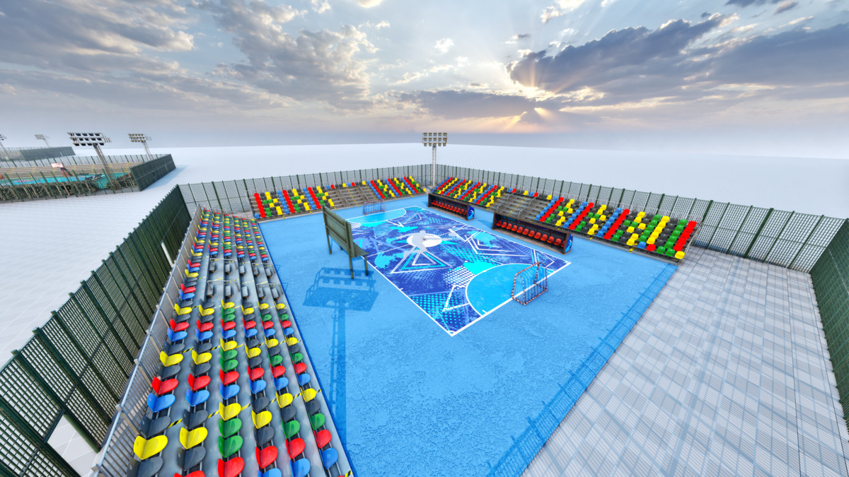 Modular Tennis Soccer Basketball Sport Court