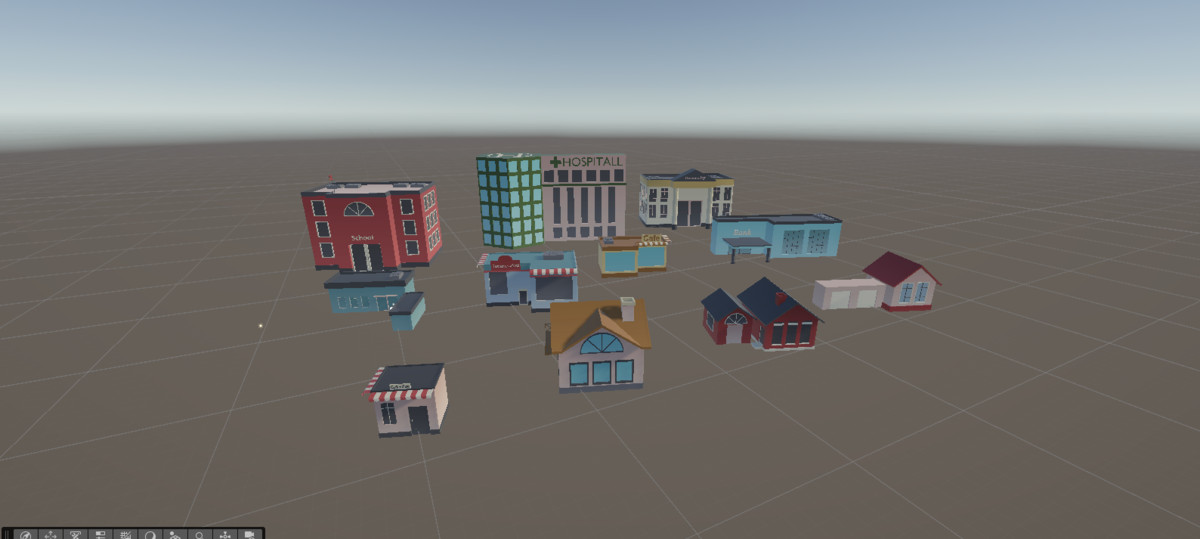 Low Poly Urban Buildings Pack