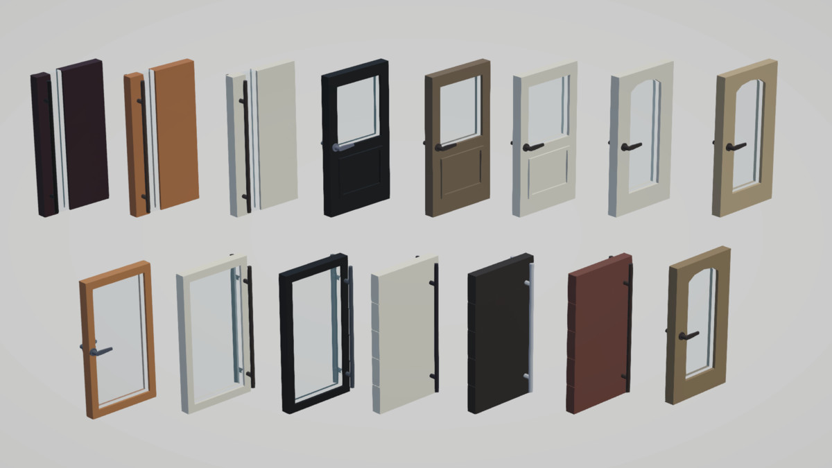 Low Poly Bathroom - Modular Assets