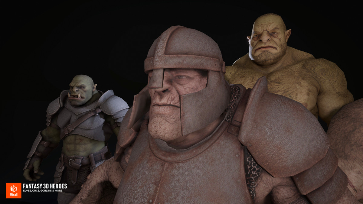 Fantasy 3D Heroes: Elves, Orcs, Goblins & More