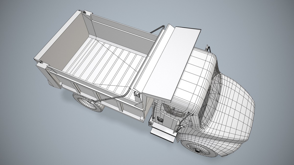 White Dump Truck (330)