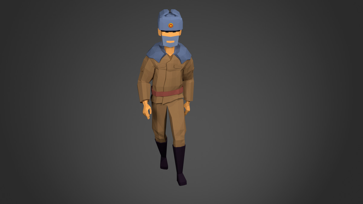 3D Characters World War 2 Lowpoly Pack
