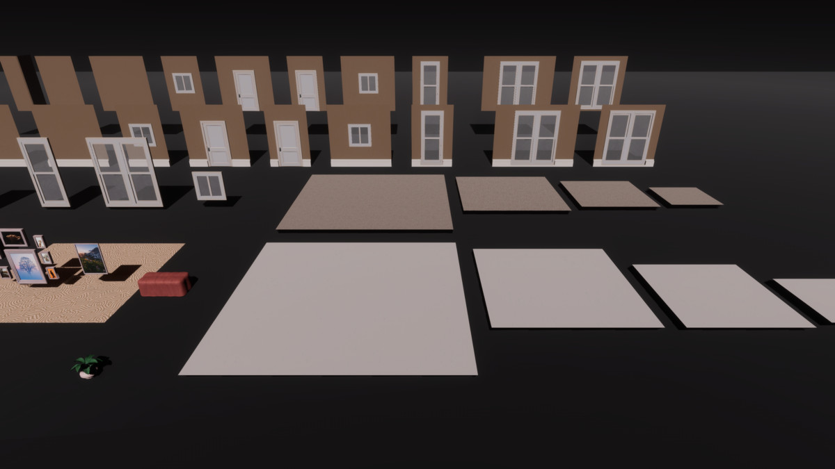 Stylized Modular Bedroom - PBR Interior Kit (URP/Built-In/HDRP)