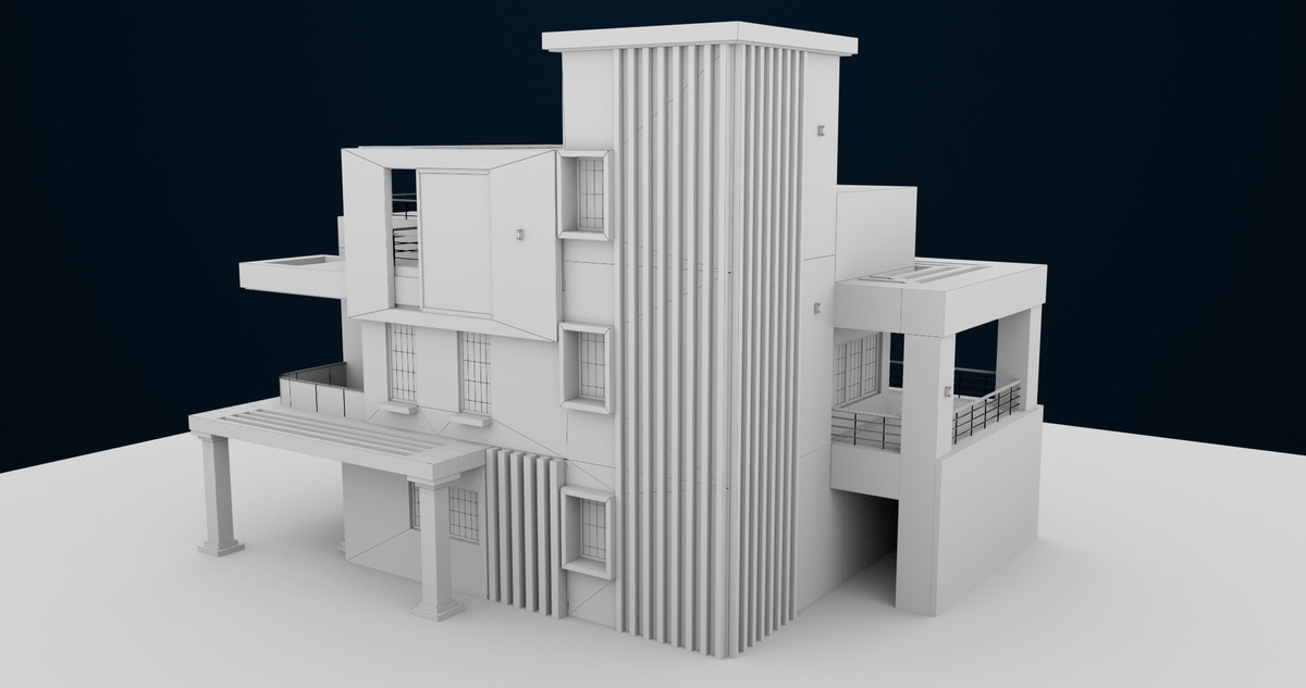 Modern House 01 URP HDRP Textures