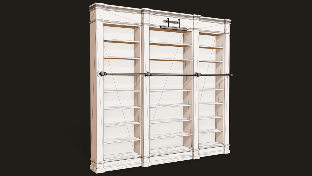 Vintage Bookcase, Books, Papers