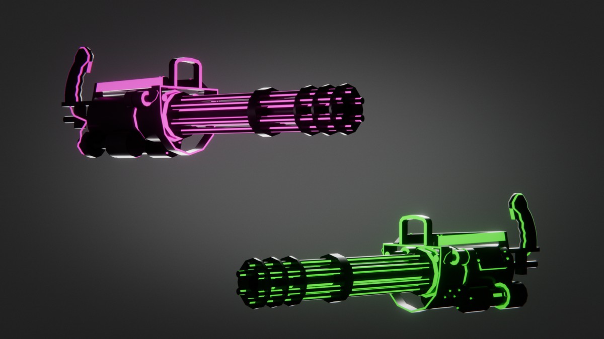 Weapon Sci-fi Glow Skins Pack — 345 Variations