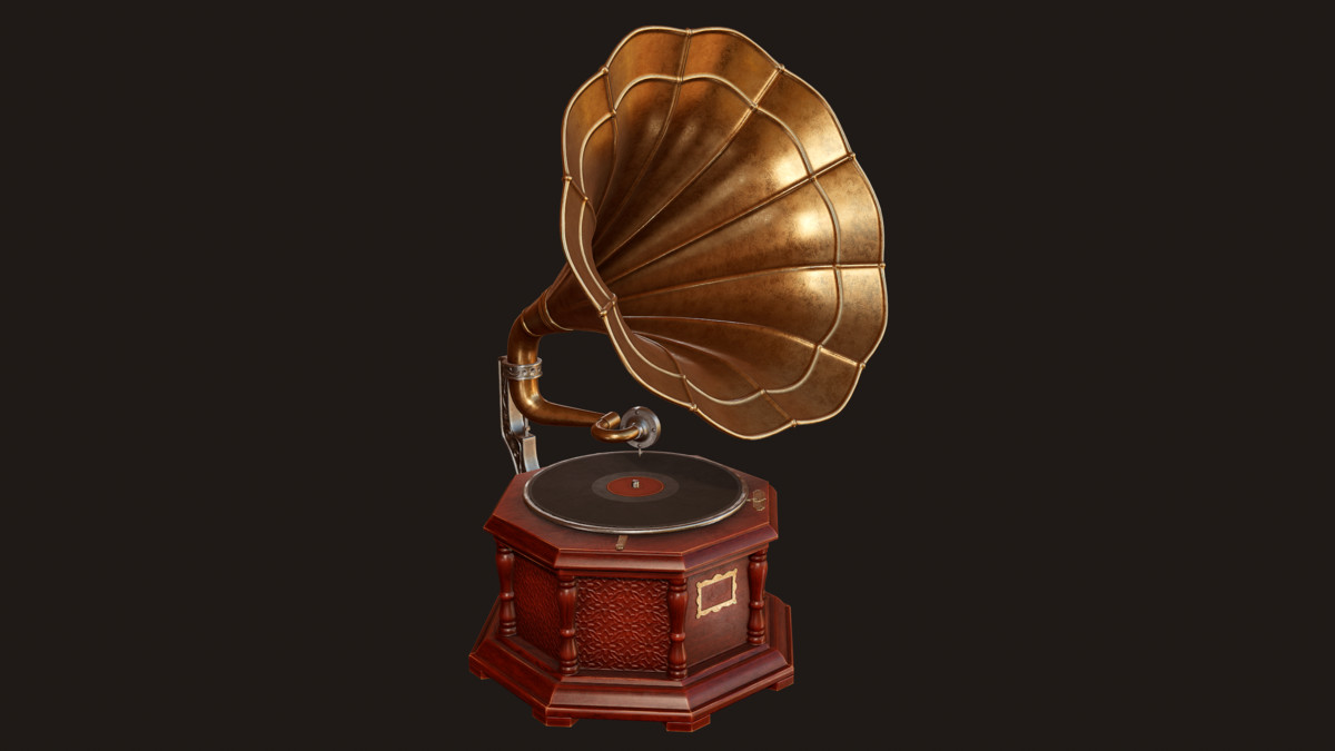 Vintage Gramophone (Animated)