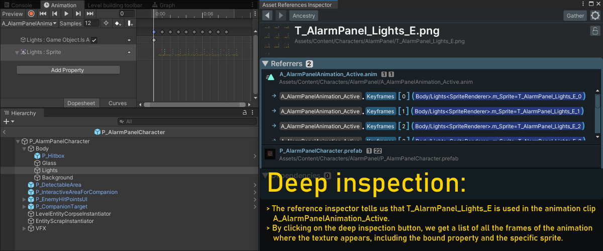 Asset References Inspector