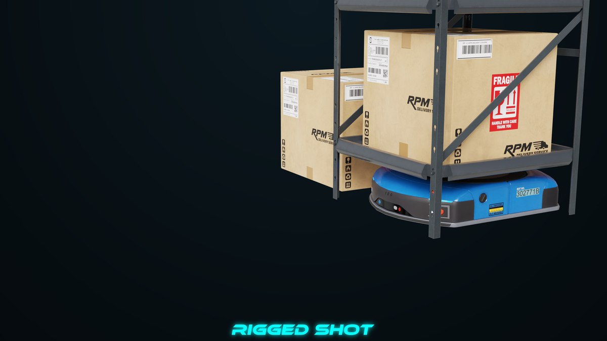 Warehouse Robot Generic Bule URP HDRP Textures