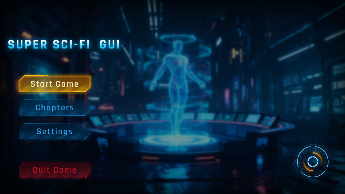 Super Sci-Fi Complete UI Pack(+PSD)