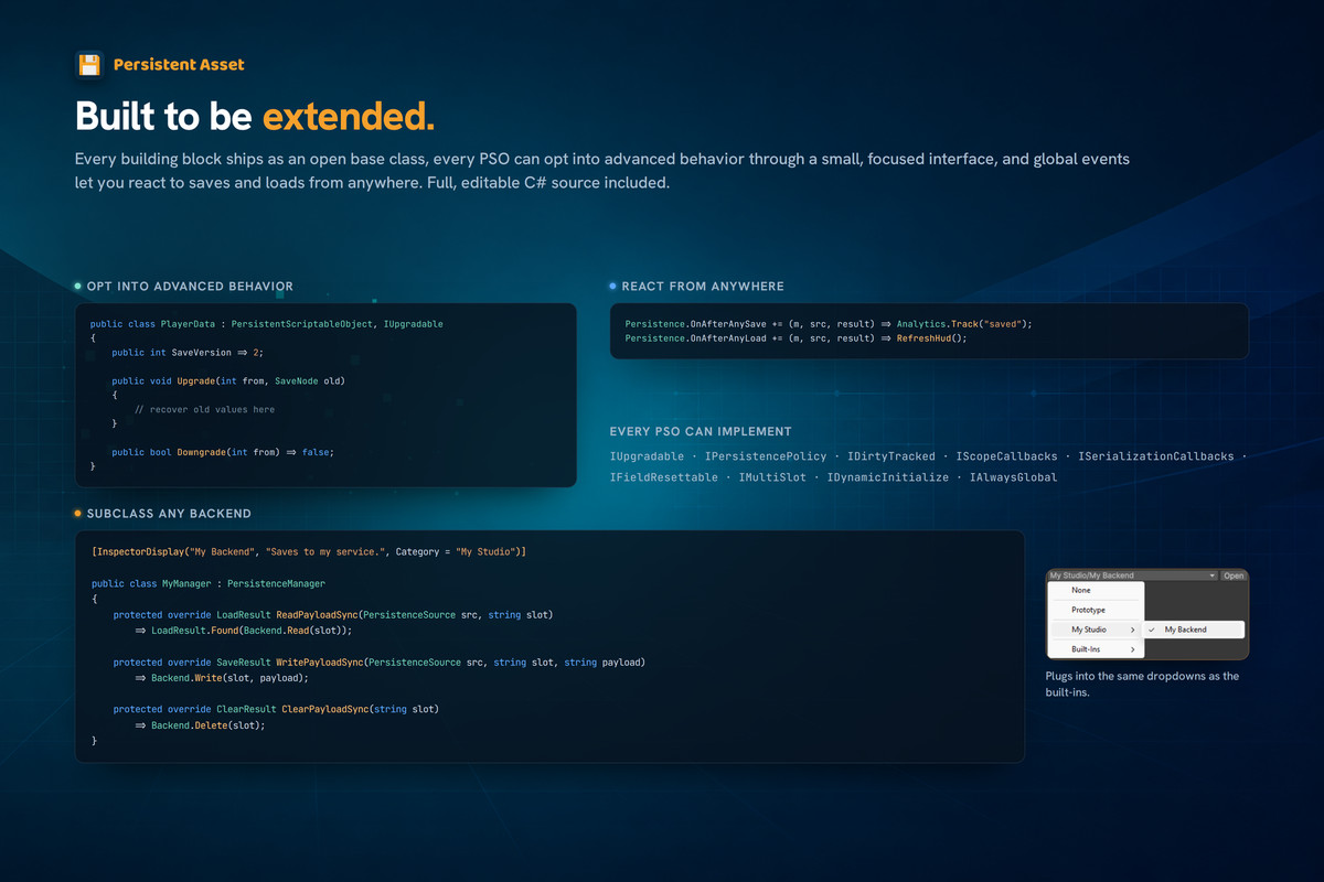 Persistent Asset - Runtime ScriptableObject Saves