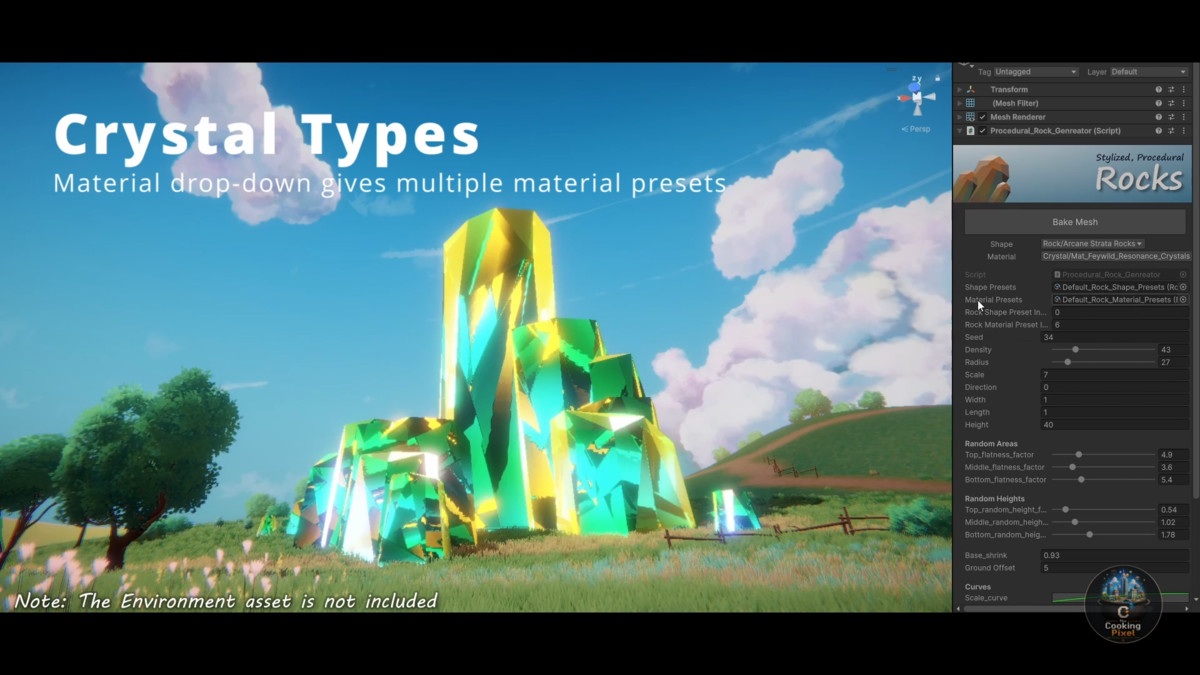 Procedural Stylized Rock Generator