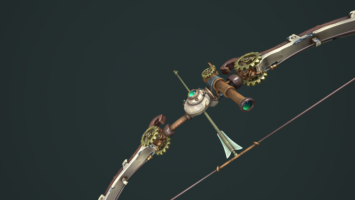 Steampunk bow quiver arrow