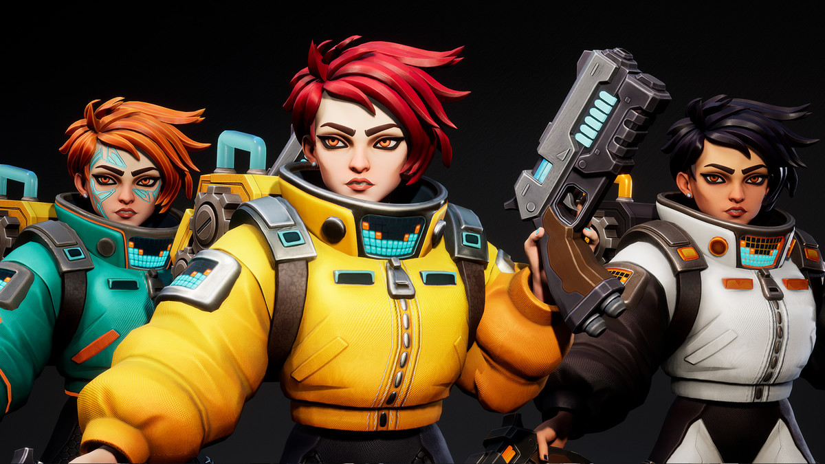 Volt Runner – Stylized Sci-Fi Female Character (3 Skins, Game Ready)