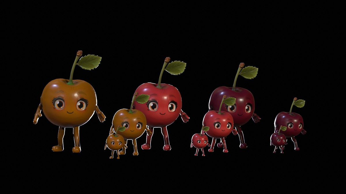 Chibi Fruit Cherry Two