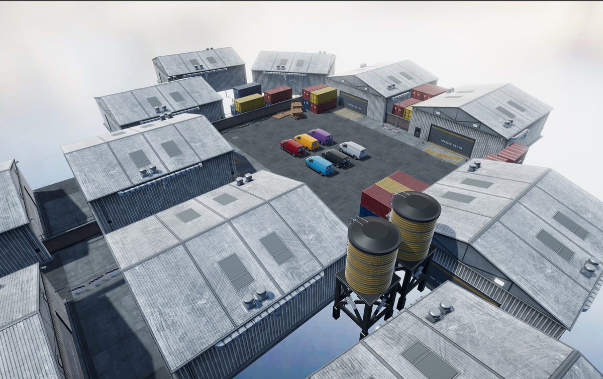 Industrial american van