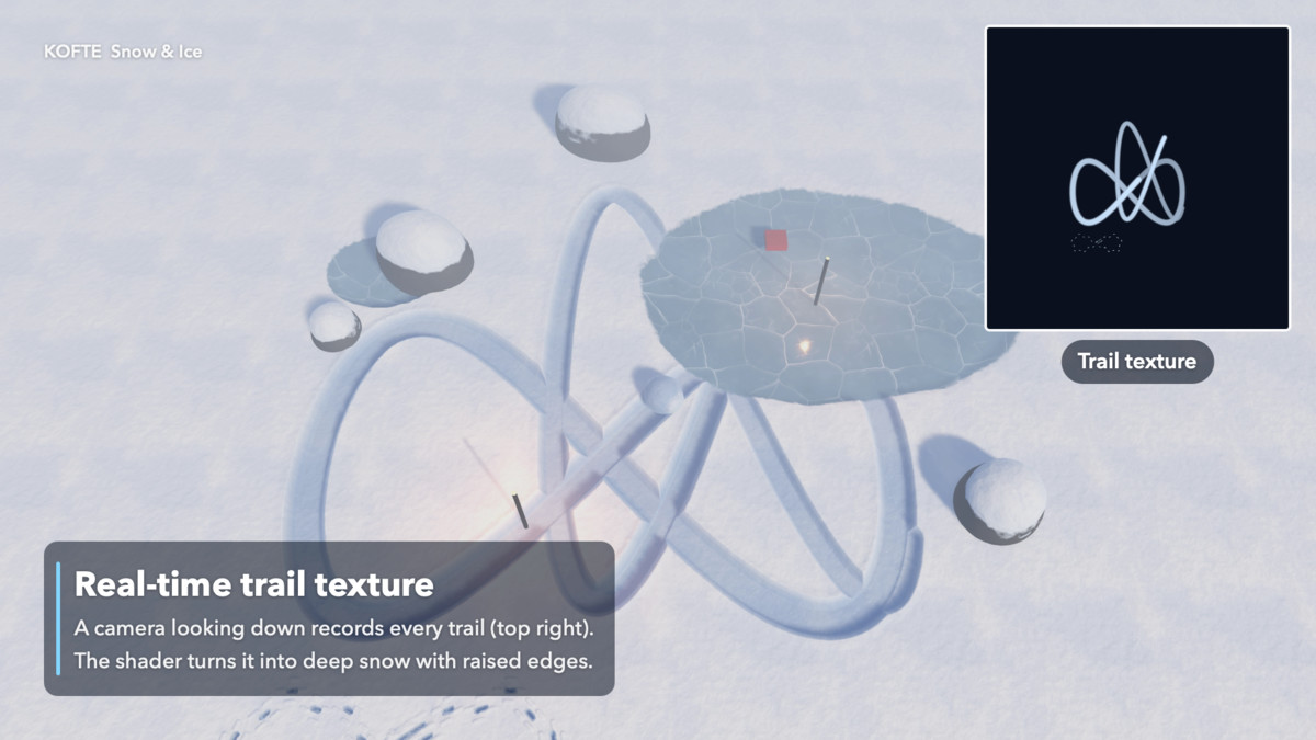 Deformable Snow & Ice Shader — Trails, Footprints, Terrain