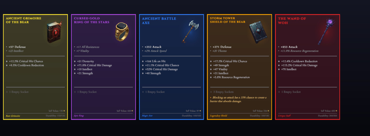 Item Generator System